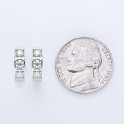S925 silver moissanite ear clips, view 8 - MRSLM