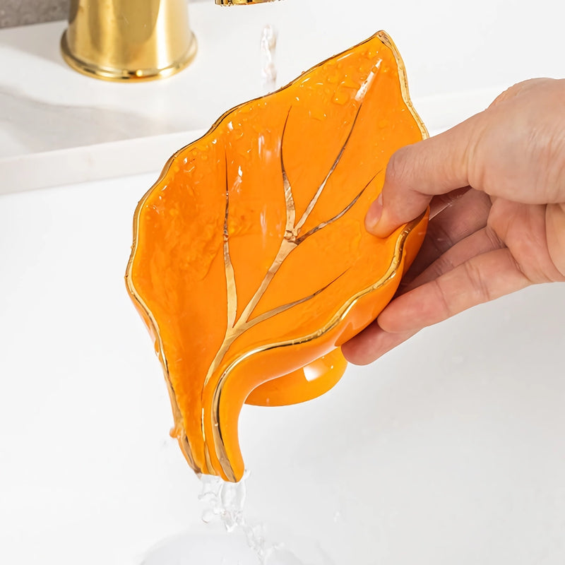 ceramic leaf soap dish, view 16 - MRSLM