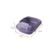 semi-closed cat litter box, view 4 - MRSLM