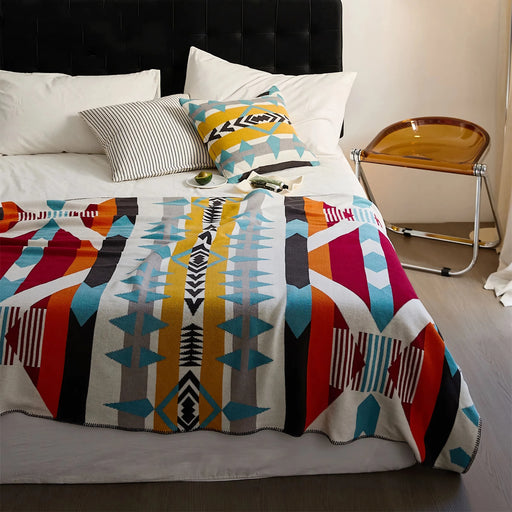 bohemian knitted cotton blanket - MRSLM