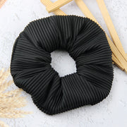 oversized pleated striped scrunchie, view 11 - MRSLM