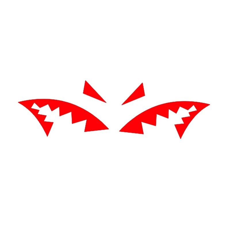 shark mouth car decal, view 2 - MRSLM