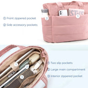 big square quilted tote bag, view 9 - MRSLM
