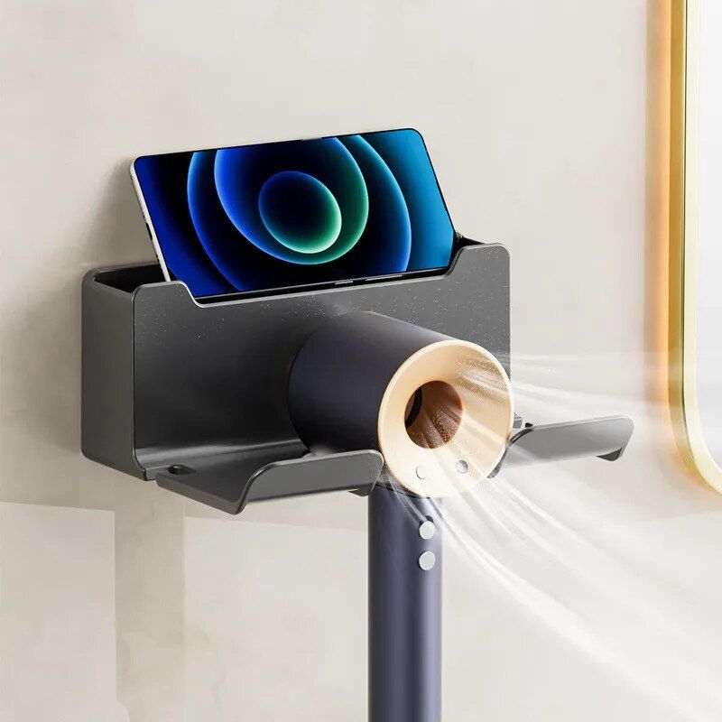 wall mounted hair dryer holder, view 10 - MRSLM
