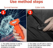 car safety hammer and seatbelt cutter, view 9 - MRSLM