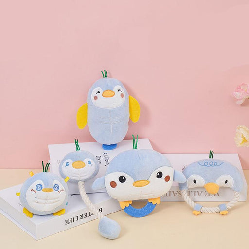 penguin squeak plush chew toy - MRSLM