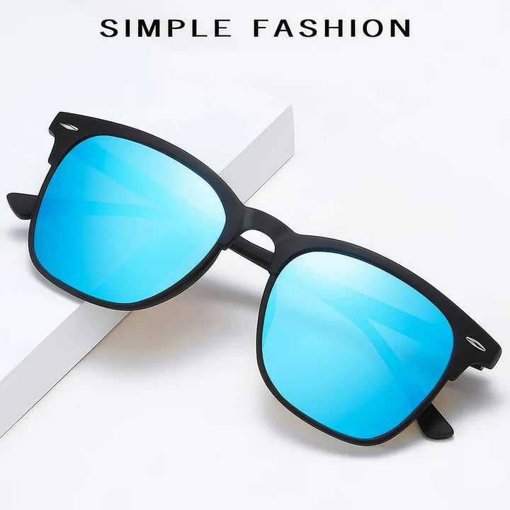 Retro Square Polarized Sunglasses for Men