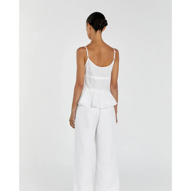 v-neck cami top with tie-up straps, view 7 - MRSLM