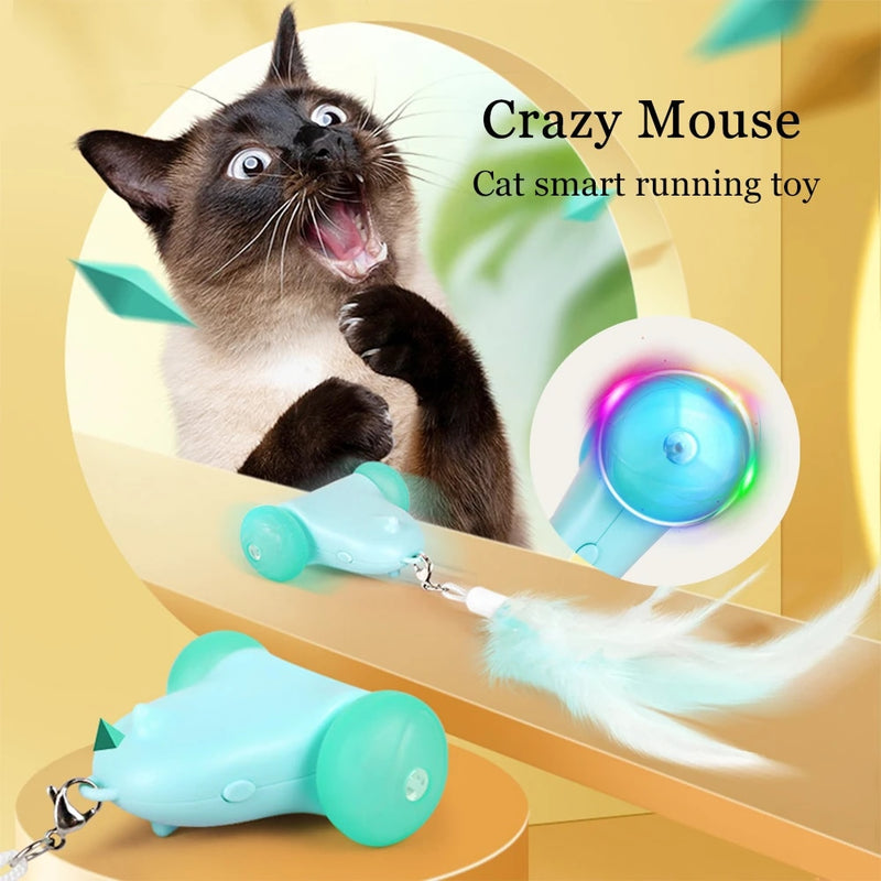 Interactive light-up cat teaser toy, view 4 - MRSLM