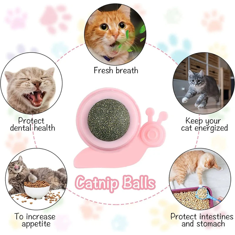 catnip wall ball toy for cats, view 10 - MRSLM