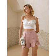 pleated detail cami top, view 5 - MRSLM