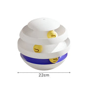 3-layer cat toy tower, view 3 - MRSLM