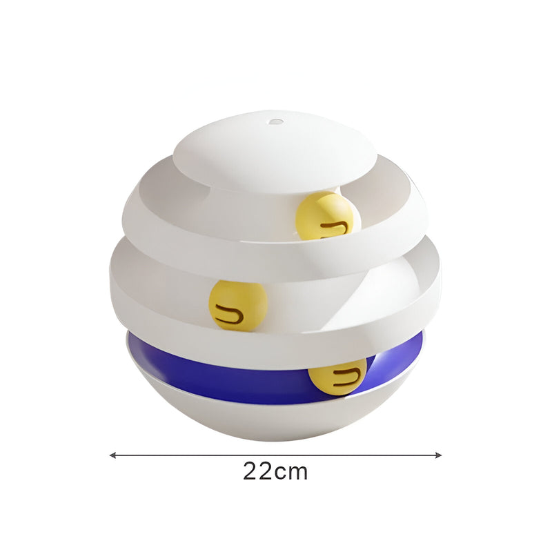 3-layer cat toy tower, view 3 - MRSLM