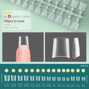 short half cover false nail tips, view 6 - MRSLM