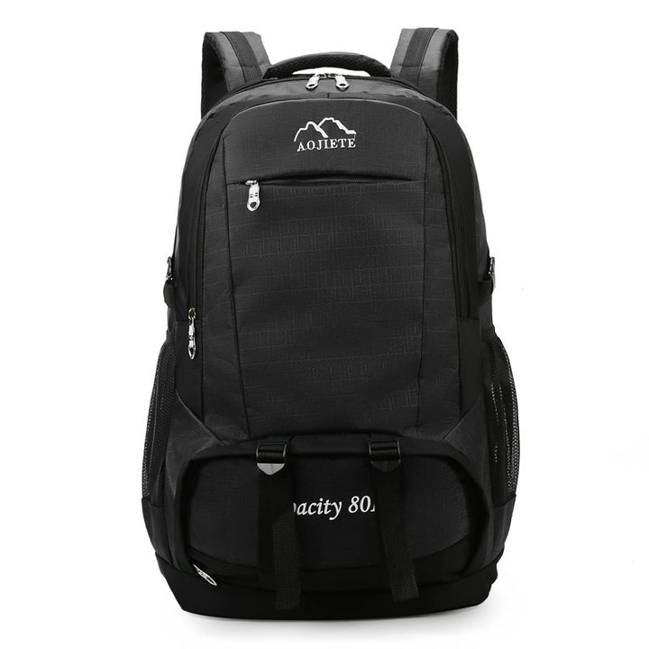 Double Shoulder Backpack Men's 60L Large Capacity Travel Hiking Bag