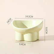 ceramic elevated cat and dog bowls, view 6 - MRSLM