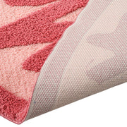 pink heart shaped tufted rug, view 6 - MRSLM