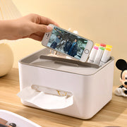 multifunctional tissue box and desk organizer, view 7 - MRSLM