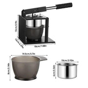 stainless steel manual citrus juicer, view 9 - MRSLM