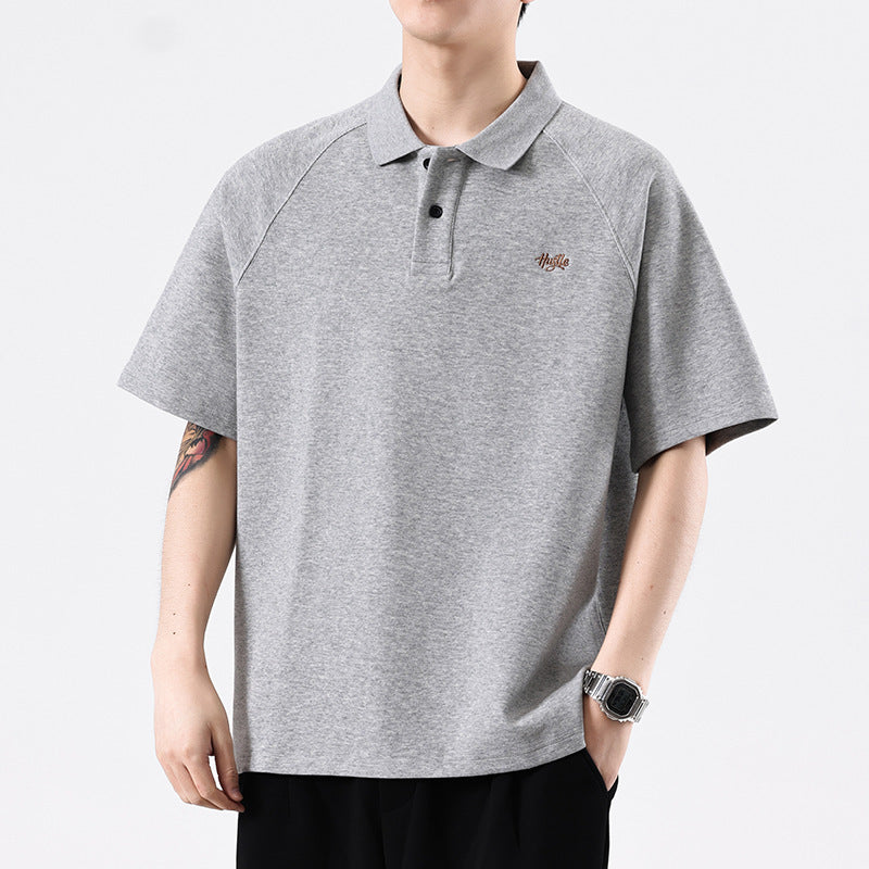 men's polo collar raglan T-shirt - MRSLM