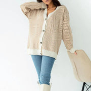 oversized knit cardigan, view 8 - MRSLM