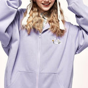unisex brushed zip up hoodie, view 12 - MRSLM