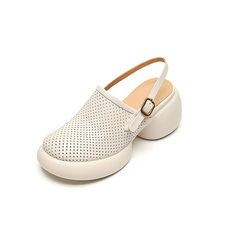 round toe platform heels, view 5 - MRSLM