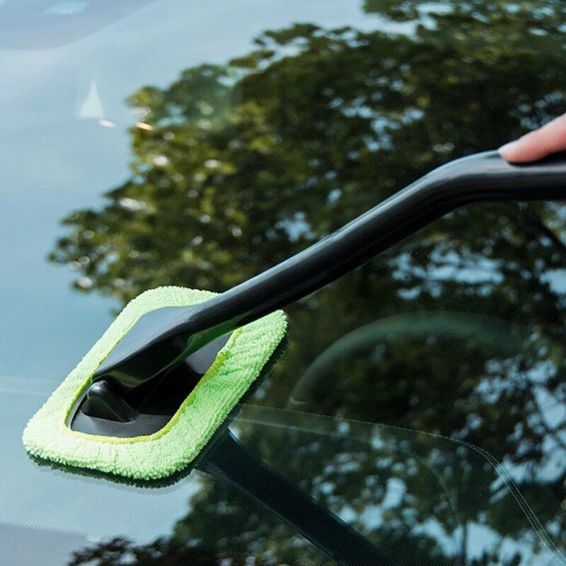 rotating microfiber car window cleaner brush - MRSLM