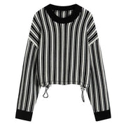 striped wool-blend pullover, view 2 - MRSLM