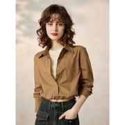 two-piece look office blouse, view 7 - MRSLM