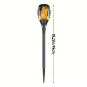 solar flame lights, view 11 - MRSLM