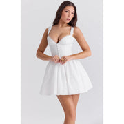 backless A-line mini dress, view 8 - MRSLM