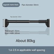 adjustable stainless steel shower curtain rod, view 7 - MRSLM