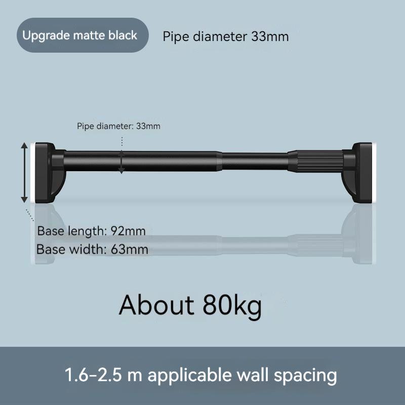 adjustable stainless steel shower curtain rod, view 7 - MRSLM
