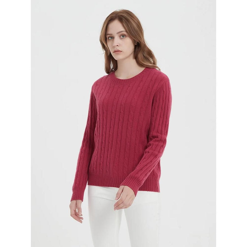 Women's wool crew neck pullover, view 17 - MRSLM