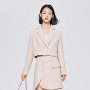 short plaid blazer, view 8 - MRSLM