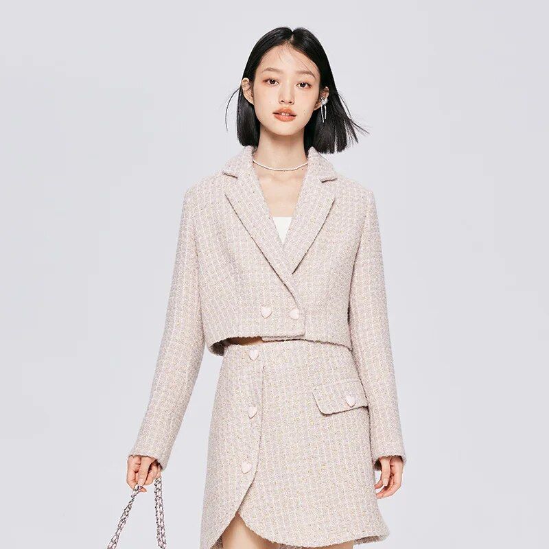 short plaid blazer, view 8 - MRSLM