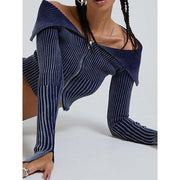 knitted one-shoulder cardigan, view 4 - MRSLM