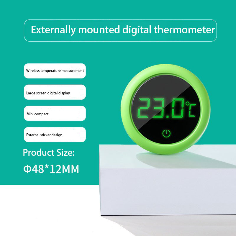self-adhesive digital aquarium thermometer, view 2 - MRSLM