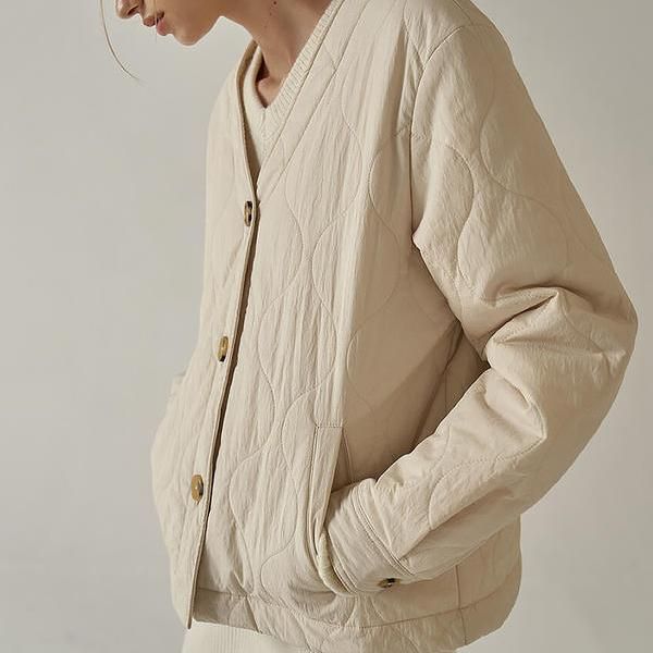 casual streetwear quilted jacket, view 7 - MRSLM