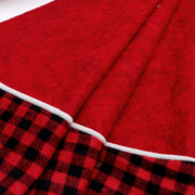 Black and red plaid Christmas tree skirt, view 5 - MRSLM