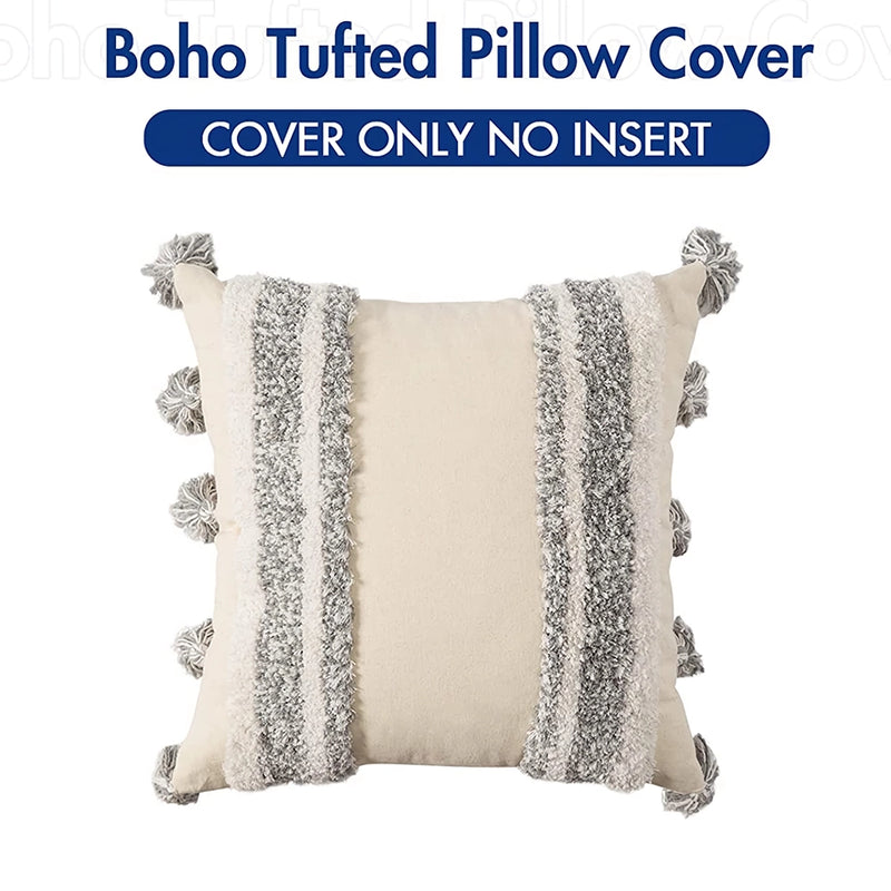 Boho tufted sofa cushion cover, view 11 - MRSLM