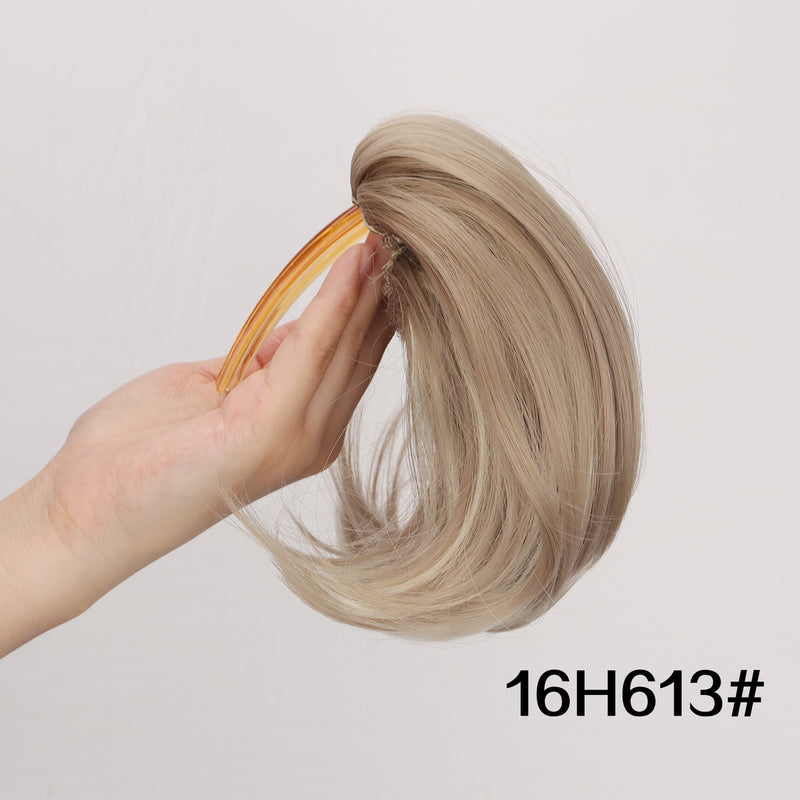 synthetic hair bun hairpiece, view 4 - MRSLM