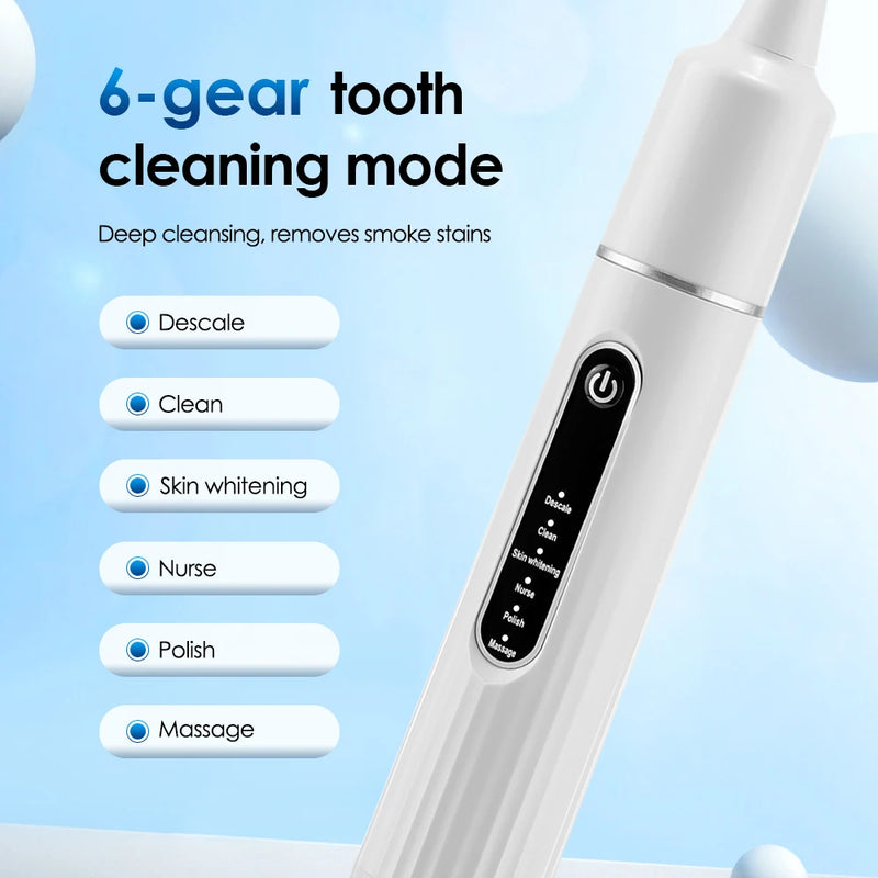 electric sonic vibration tooth cleaner, view 6 - MRSLM