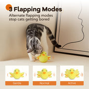 interactive plush duck toy for cats, view 4 - MRSLM