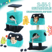 monster-themed cat tree tower, view 4 - MRSLM