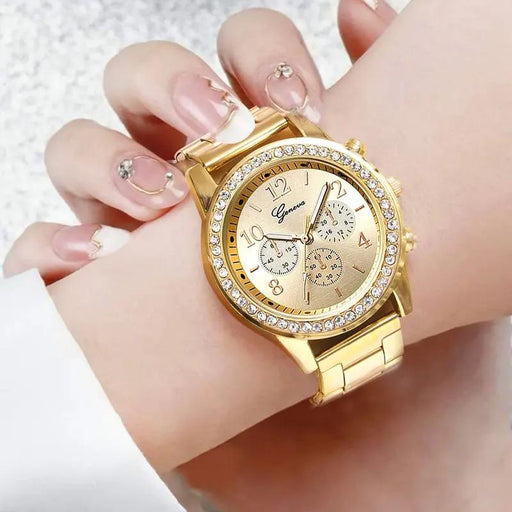 diamond rose gold women's quartz watch - MRSLM