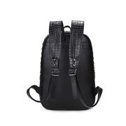 women's skull punk backpack, view 6 - MRSLM