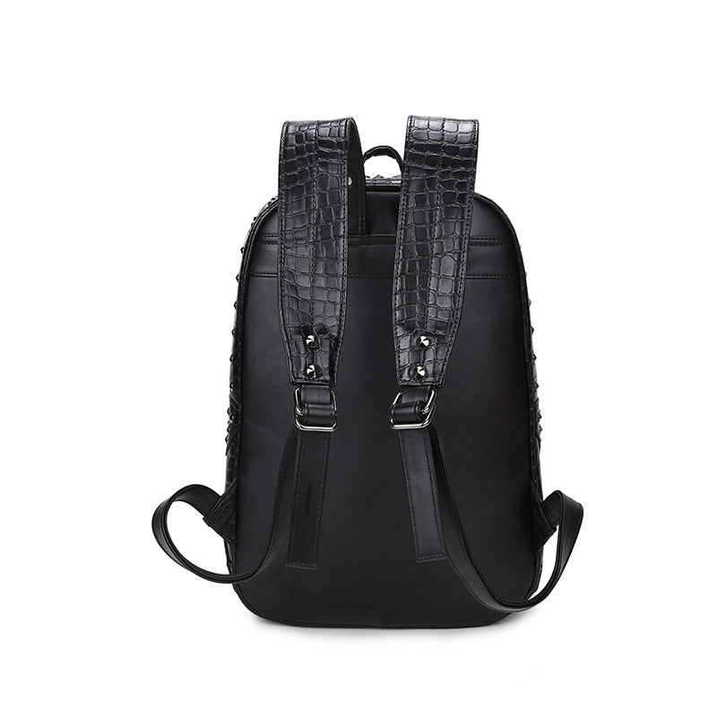 women's skull punk backpack, view 6 - MRSLM