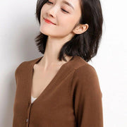 v-neck cardigan, view 18 - MRSLM